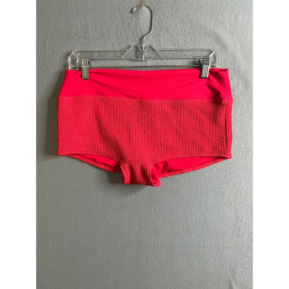 PINK Sport Shorts Women's Large High Waist Textured Gym‎ Activewear